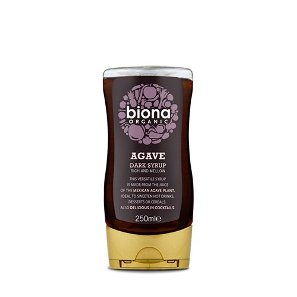 Agave sirup (mørk) økologisk - 250 ml - Biona Organic