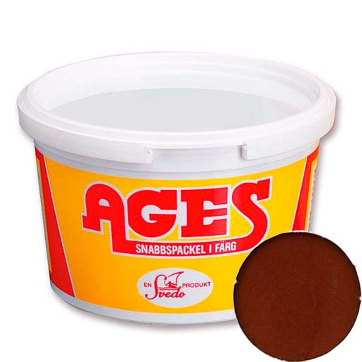 Ages spartelmasse nr.8A medium mahogni 400g