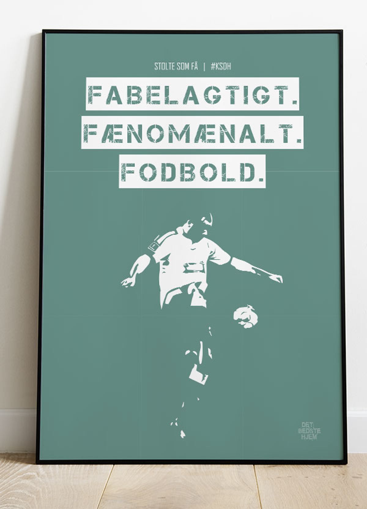 AGF - KSDH fodboldplakat - Fabelagtig - Grøn - Download PDF og print selv i mange formater - kr. 299