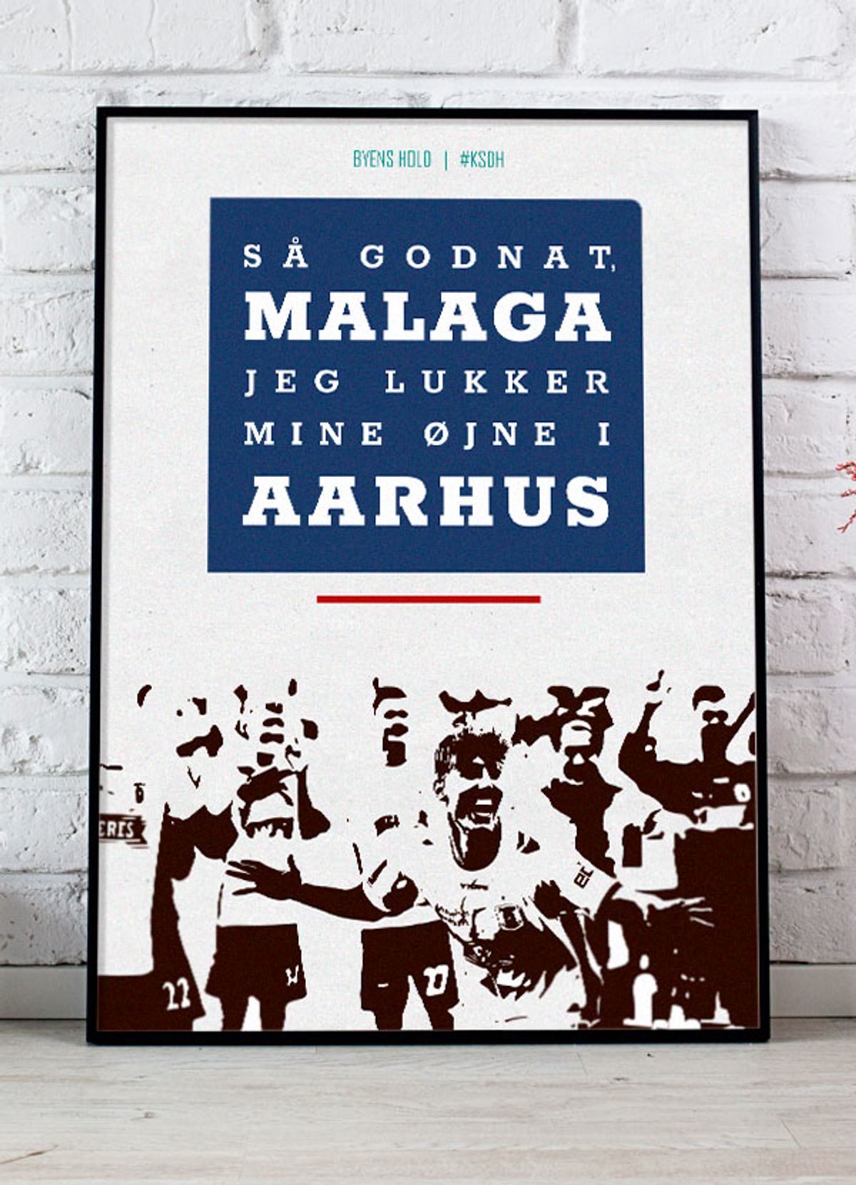 AGF-plakat - Malaga - Download PDF og print selv i mange formater kr. 299