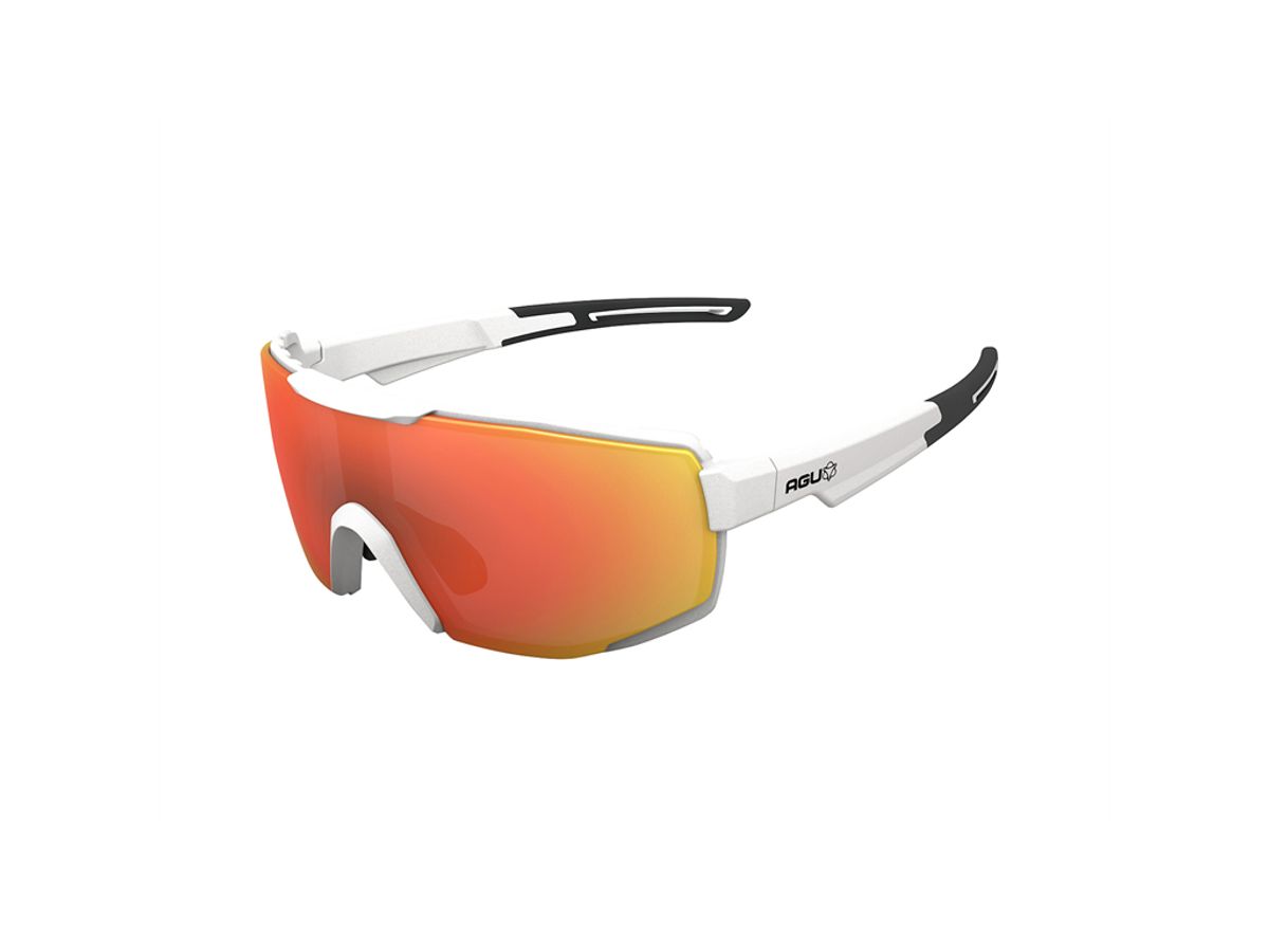 AGU Bold Convert - Cykelbrille - 3 Sæt Anti Fog Linser - Hvid/Rainbow