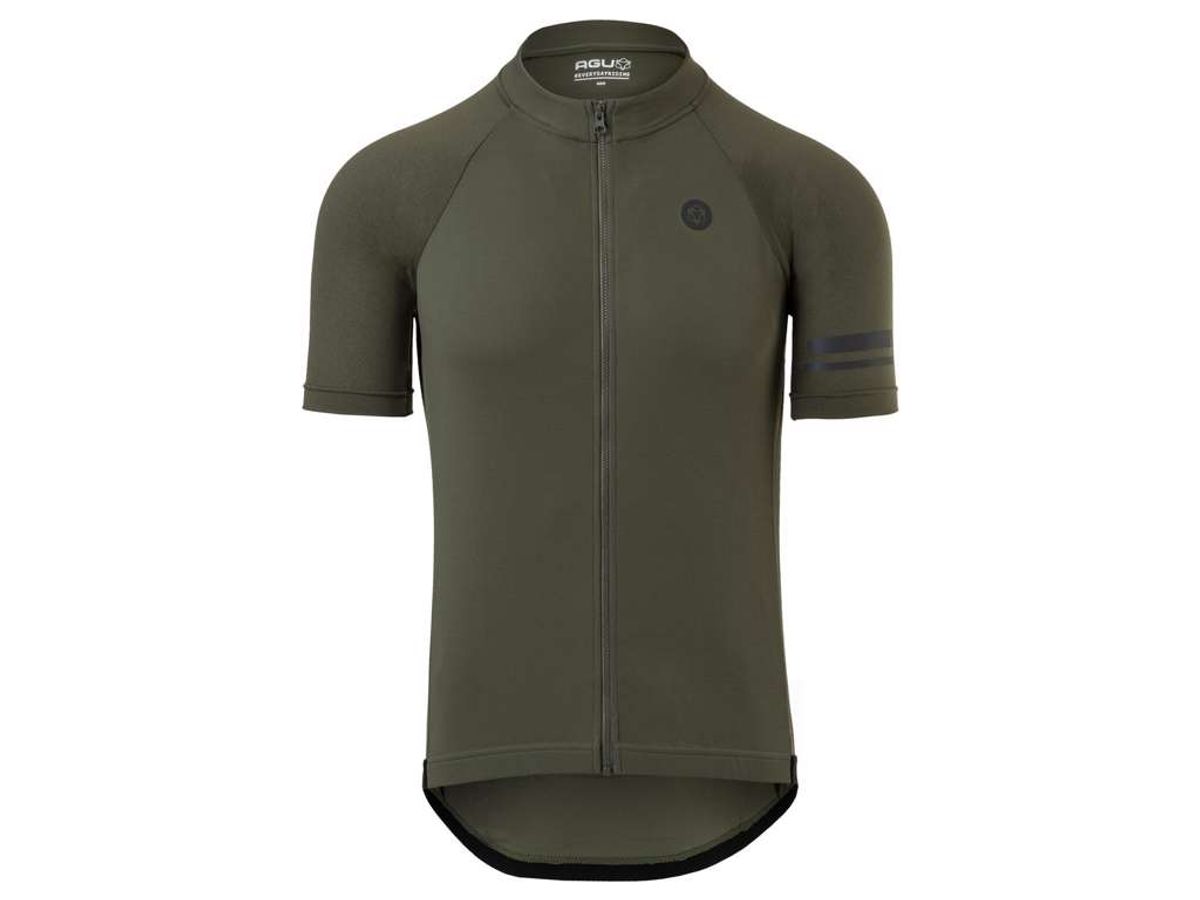 AGU Core Essential - Cykeltrøje - K/Æ - Army Grøn - Str. L