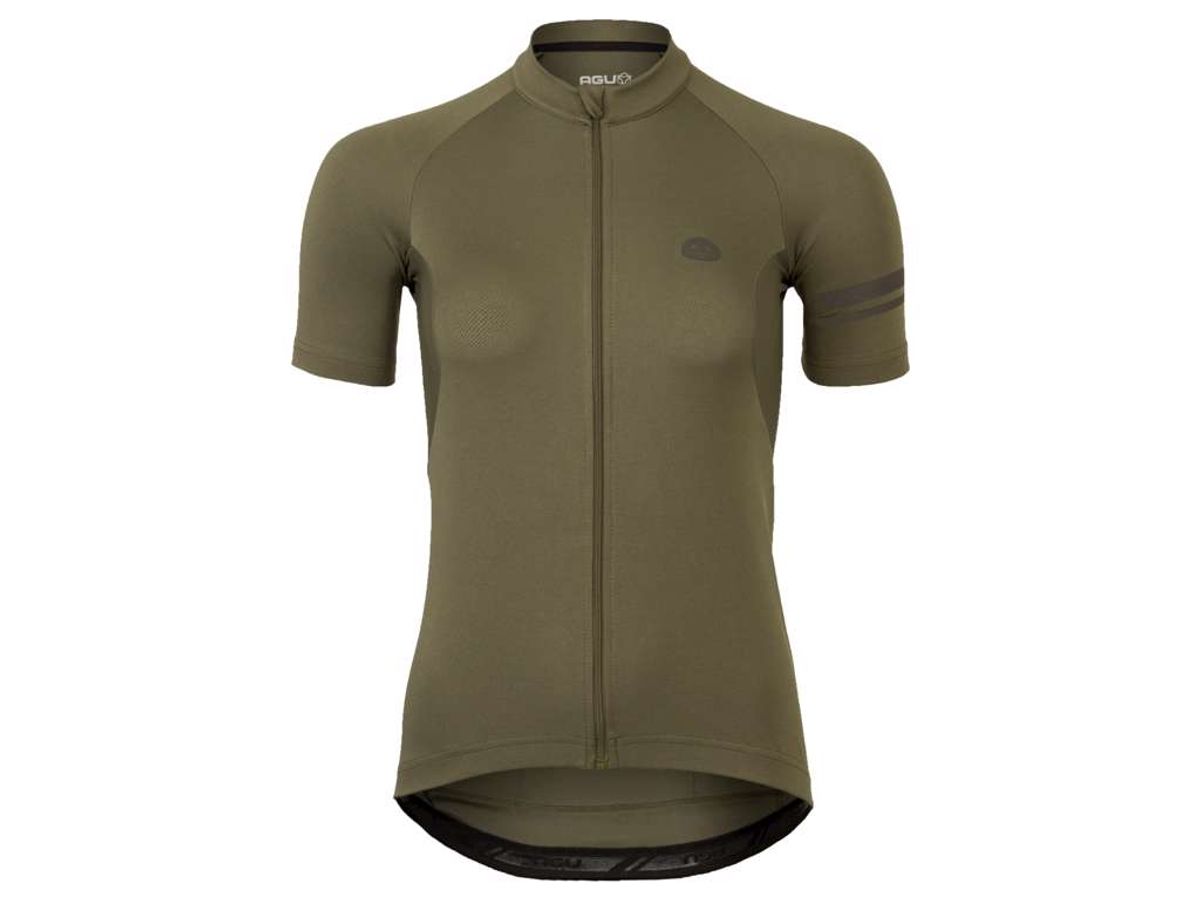 AGU Core Essential - Cykeltrøje - K/Æ - Dame - Army Grøn - Str. 2XL