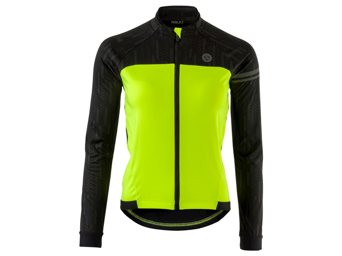 AGU Cykeljakke - Essential - Dame - HI-VIS - Sort/Gul - Str. M