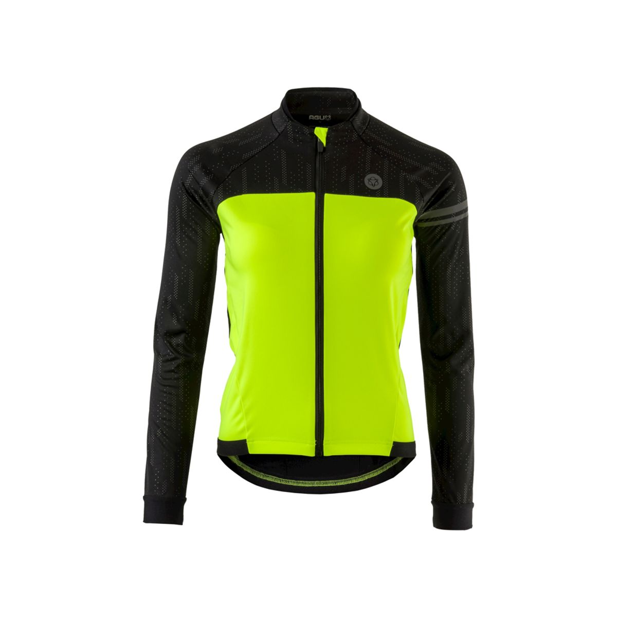 AGU Cykeljakke - Essential - Dame - HI-VIS - Sort/Gul - Str. M