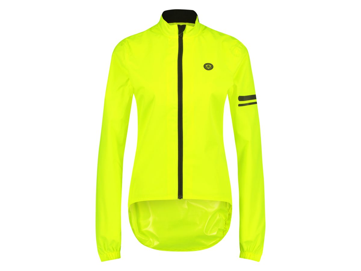 AGU Cykelregnjakke - Essential - Dame - Fluo Gul - Str. S