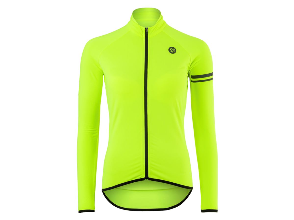 AGU Cykeltrøje - Essential Thermo - L/Æ - Neon Gul - Str. M