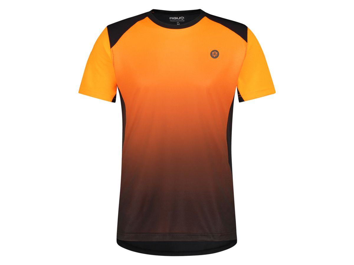 AGU - Cykeltrøje med korte ærmer - Loose fit - MTB - Neon Orange - Str. M