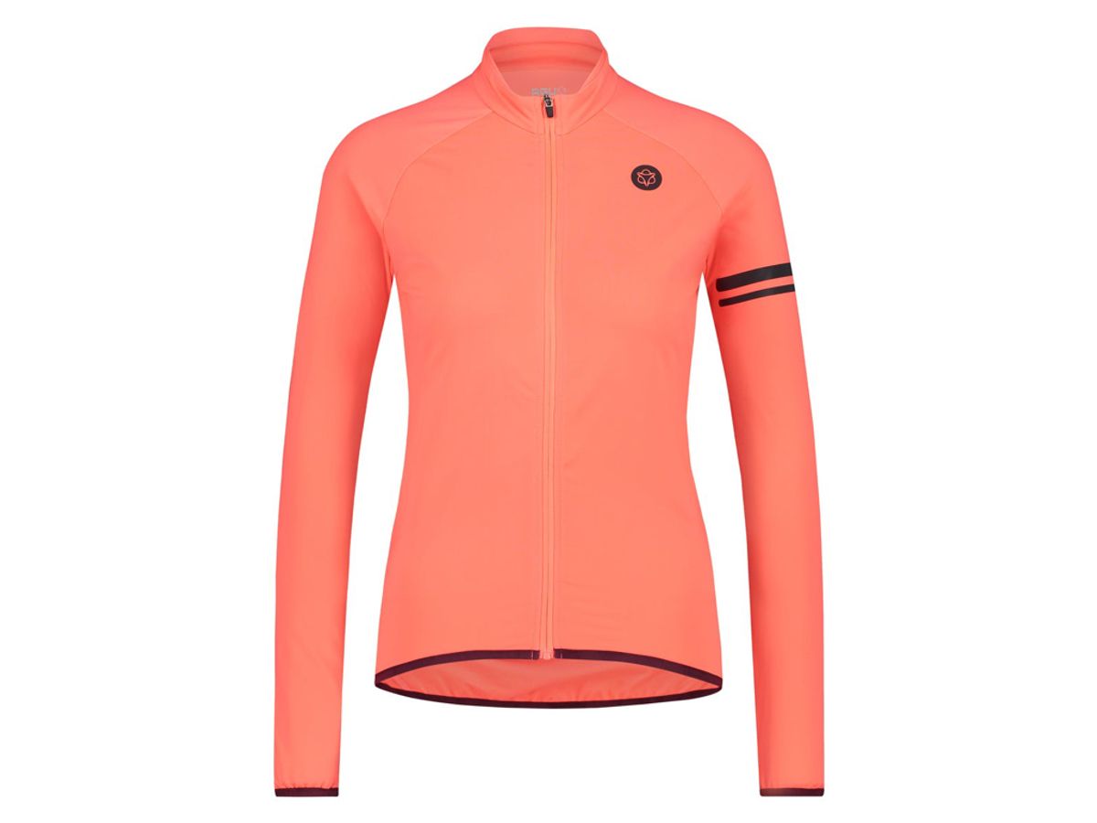 AGU Essential Thermo Jersey - Dame cykeltrøje L/Æ - Coral - Str. L