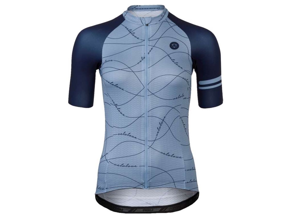 AGU Velo Wave Essential - Cykeltrøje - K/Æ - Dame - Blå - Str. 2XL