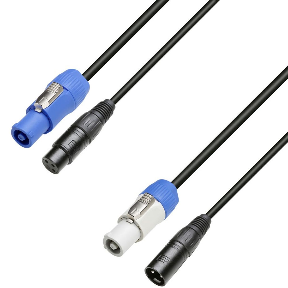 AH 3 STAR Hybrid Kombi kabel med 3pol XLR DMX + Powercon Link Strøm 1,5 meter