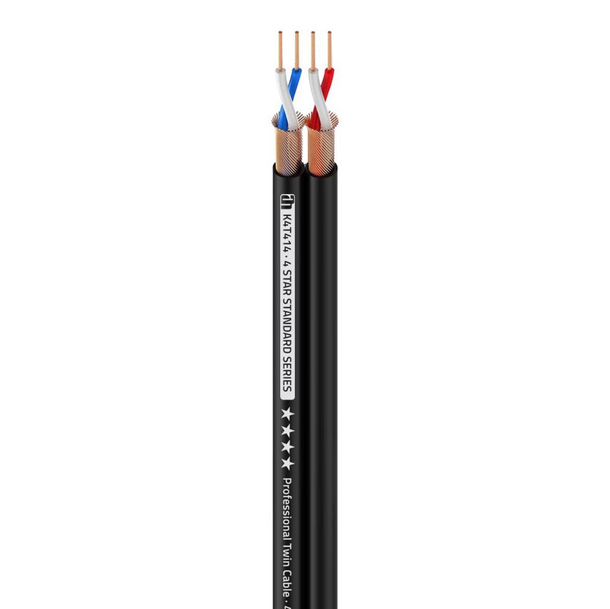 AH 4 STAR TWIN 414 Mikrofon Kabel - 4 x 0,14mm ² (Metermål)