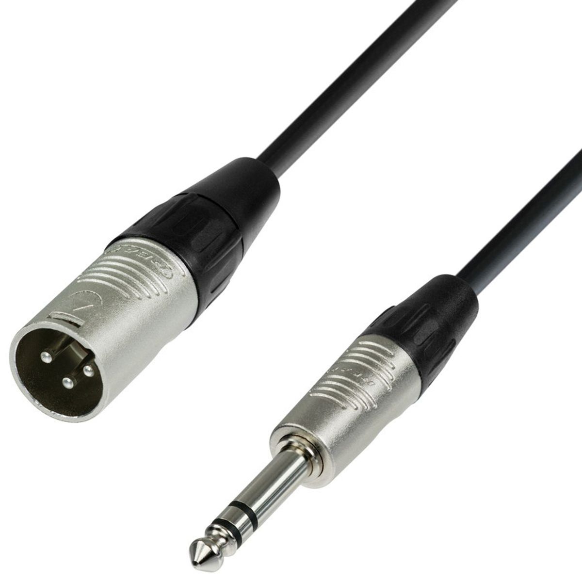 AH BMV - Jack 6,3mm Han Stereo til XLR 3Pol Han kabel 3 meter