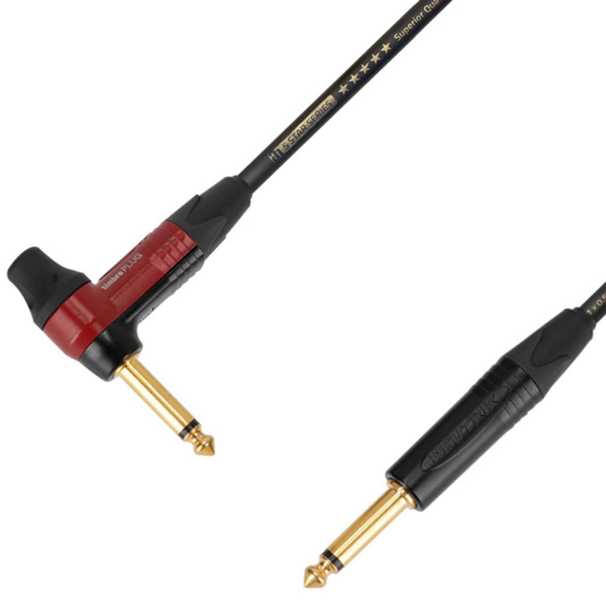 AH Instrument Kabel med Neutrik Jack 6,3mm Mono Han - Han Jack timbrePLUG 6 meter