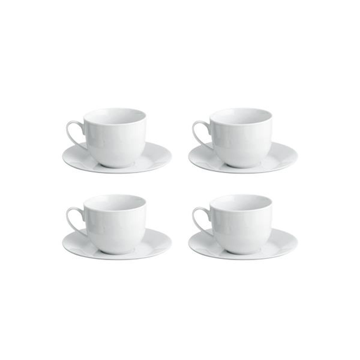 Aida - café - kaffekop hvid 4 stk 22 cl