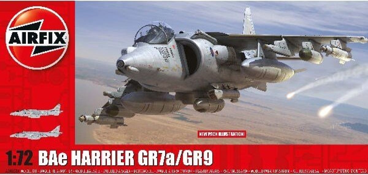 Airfix - Bae Harrier Fly Byggesæt - 1:72 - A04050a