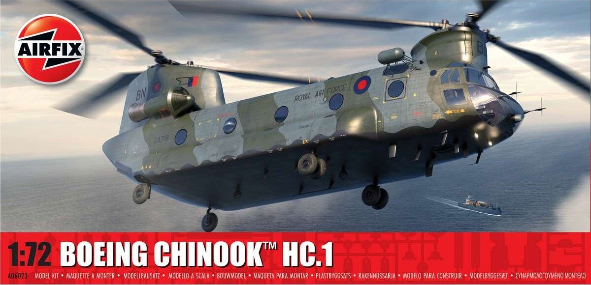 Airfix - Boeing Chinook Hc.1 Model Byggesæt - 1:72 - A06023