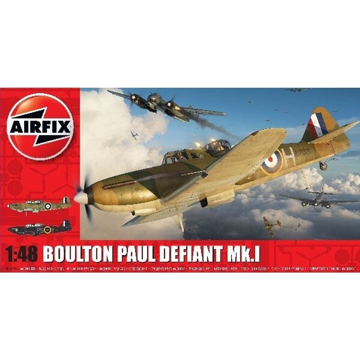 Airfix - Boulton Paul Defiant Mk.i Modelfly Byggesæt - 1:48 - A05128a