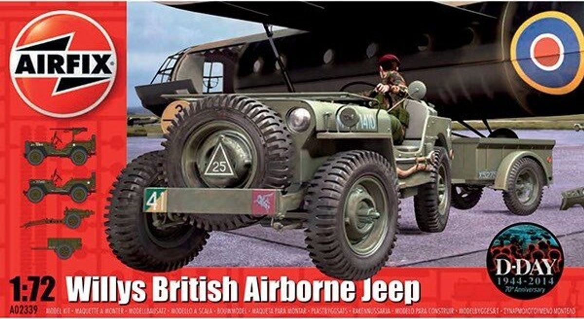 Airfix D-day - Willys British Airborne Jeep - 1:72 - A02339