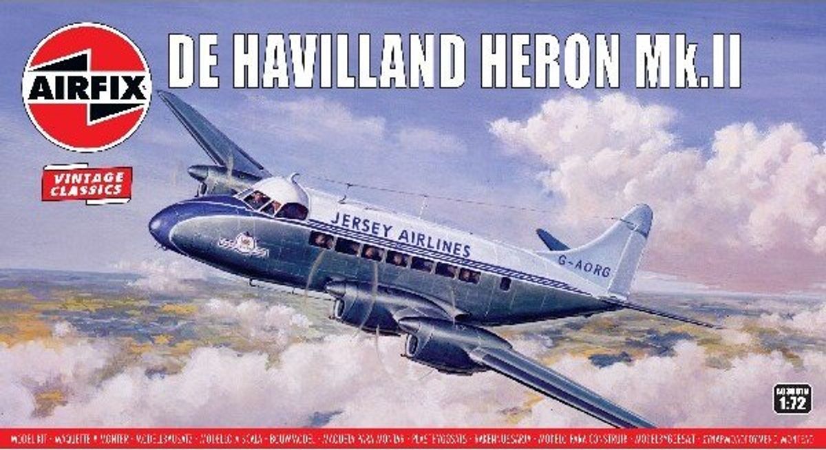 Airfix - De Havilland Heron Fly Byggesæt - 1:72 - A03001v