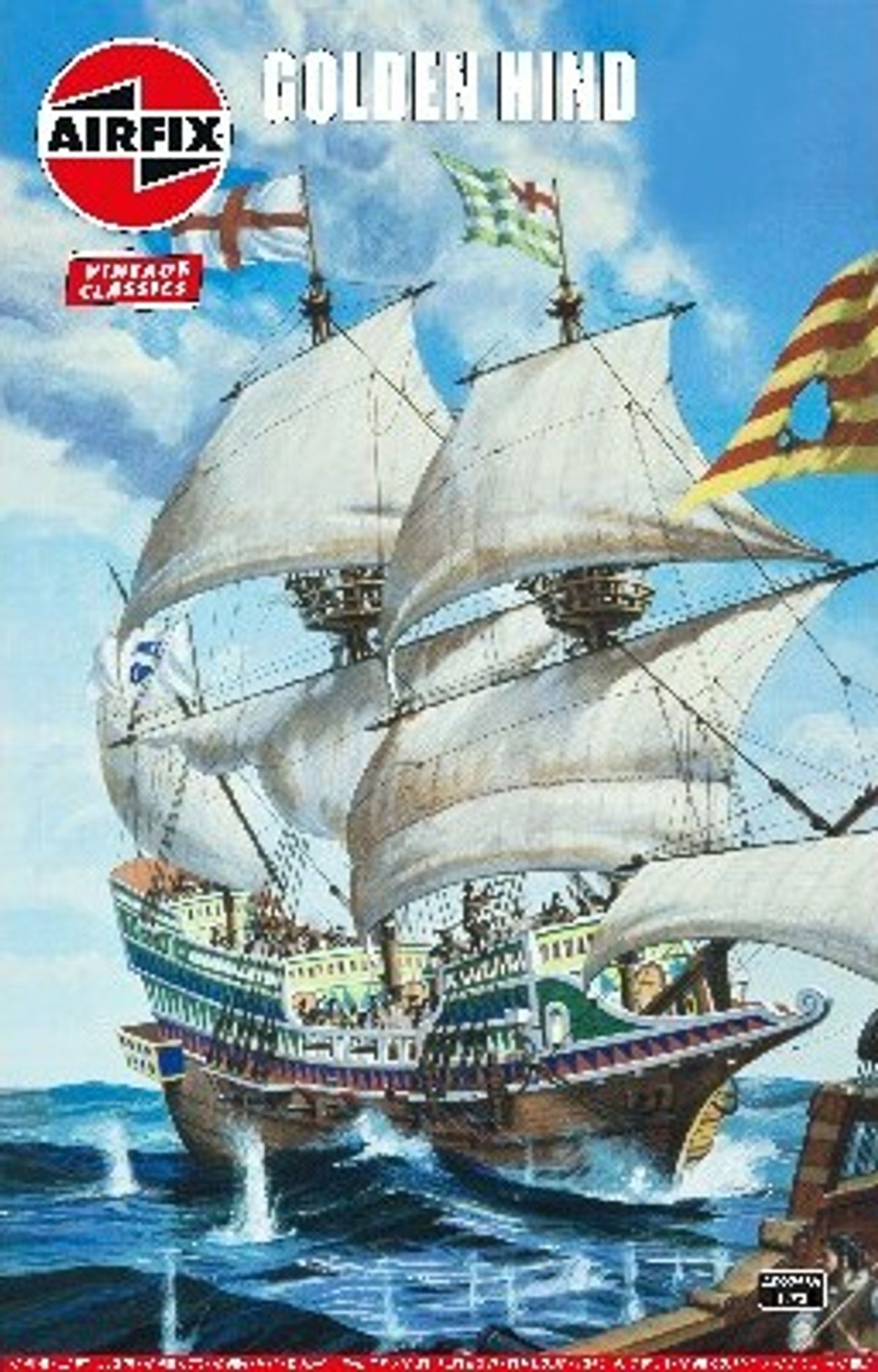 Airfix - Golden Hind Skib Byggesæt - 1:72 - A09258v