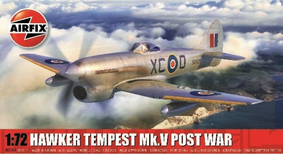 Airfix - Hawker Tempest Model Fly Byggesæt - 1:72 - A02110