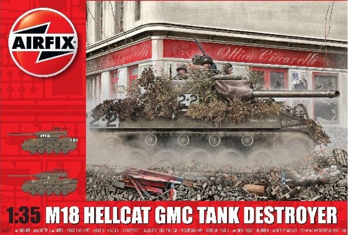 Airfix - M18 Hellcat Gmc Tank Byggesæt - 1:35 - A1371