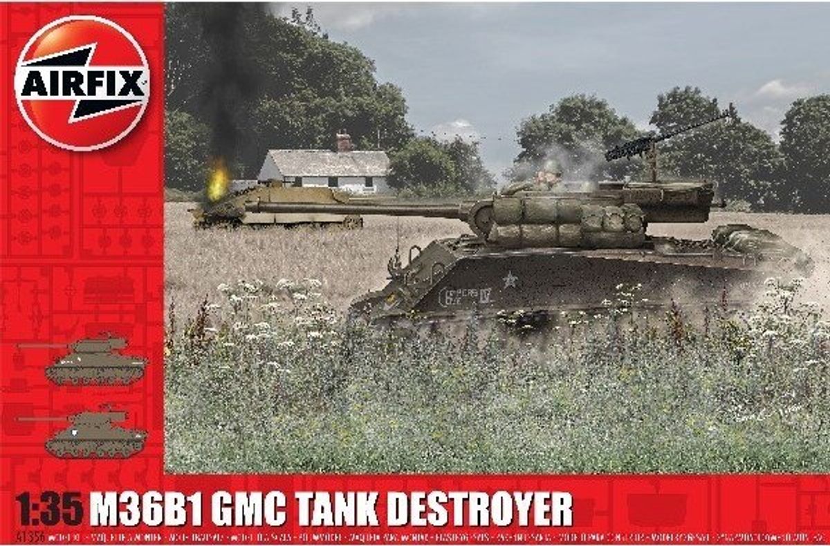 Airfix - M36b1 Gmc Tank Destroyer Byggesæt - 1:35 - A1356