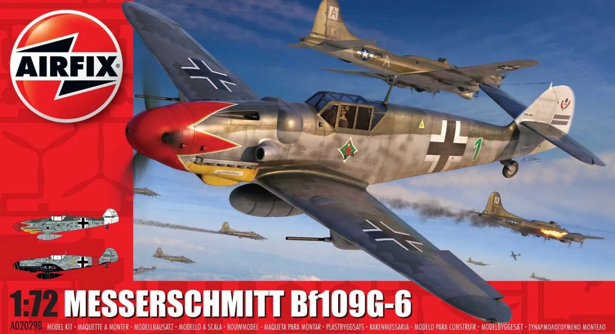 Airfix - Messerschmitt Bf109g-6 Fly Byggesæt - 1:72 - A02029b