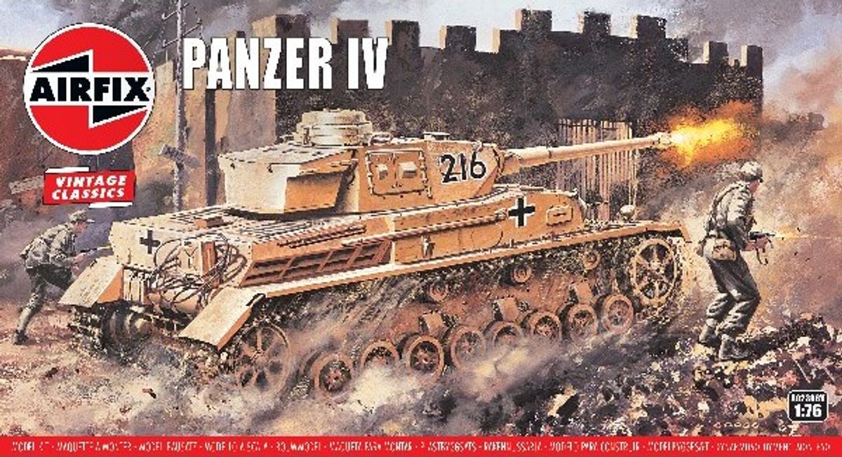 Airfix - Panzer Iv Tank Byggesæt - 1:76 - A02308v