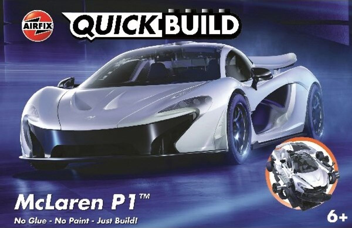 Airfix - Quickbuild - Mclaren P1 Modelbil Byggesæt - White - J6028