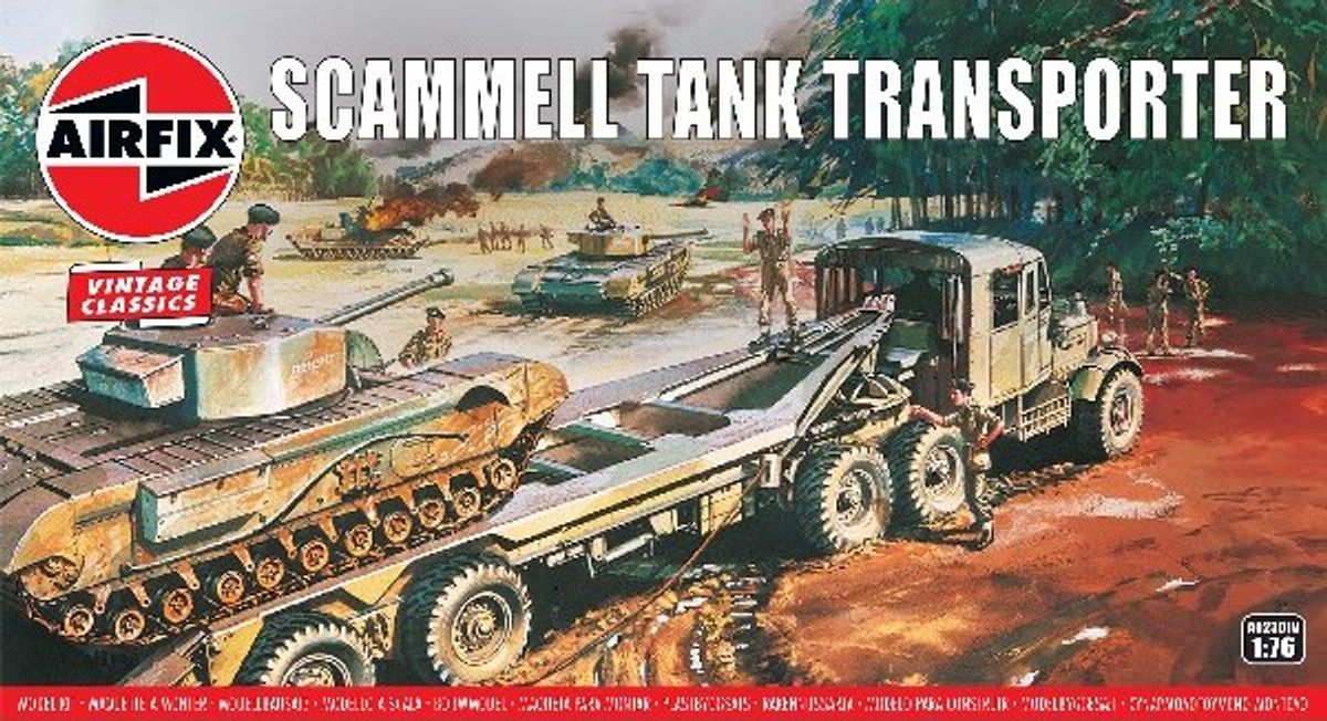 Airfix - Scammell Tank Transporter Byggesæt - Vintage Classics - 1:76 - A02301v