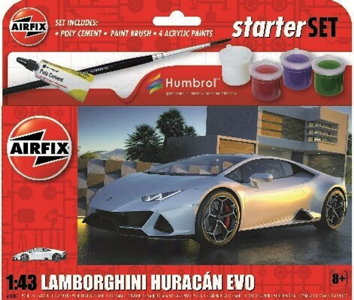 Airfix Starter Set - Lamborghini Huracan Evo - 1:43 - A55007