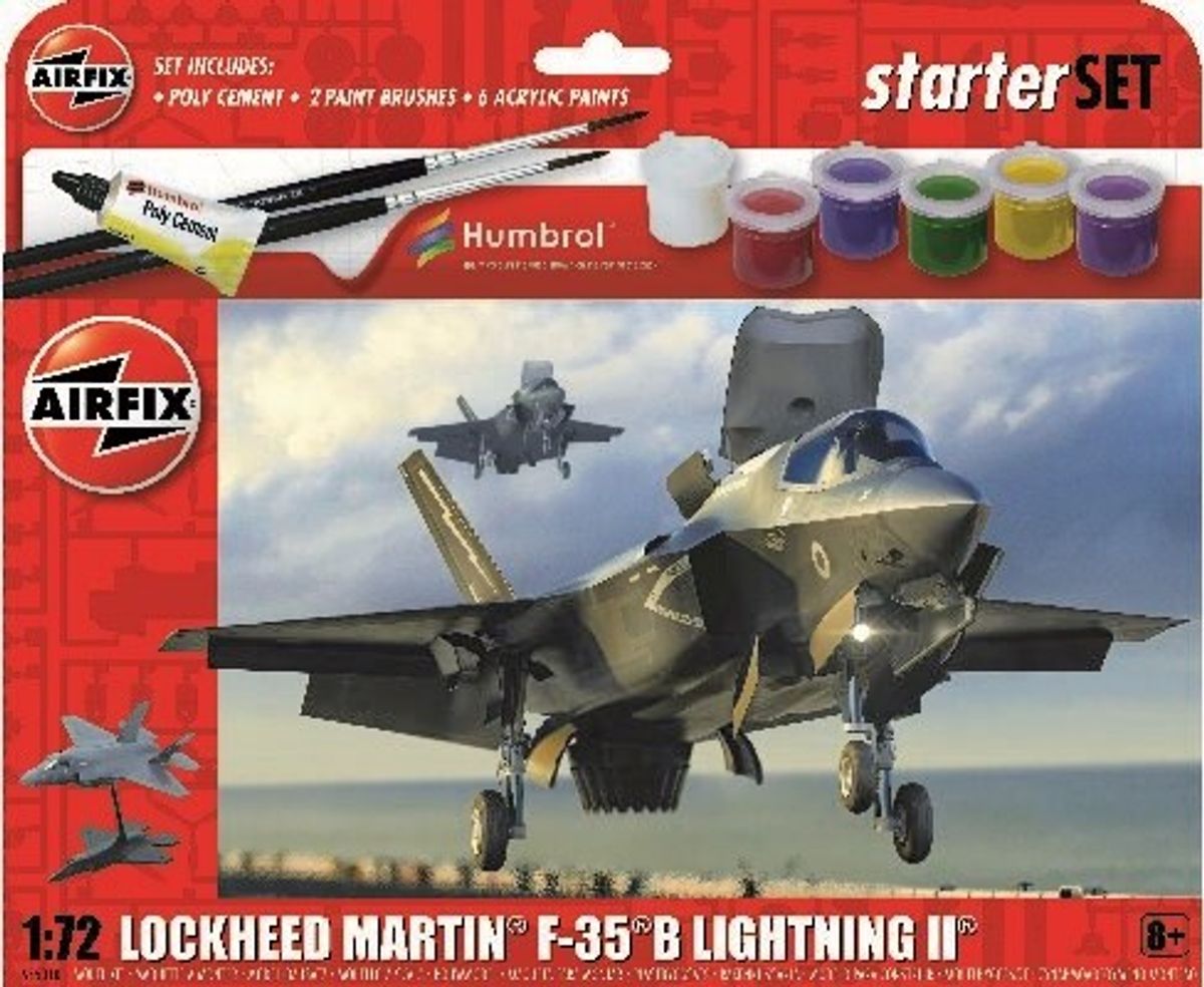 Airfix - Starter Set Lockheed Martin F-35b Light Ll - 1:72 - A55010