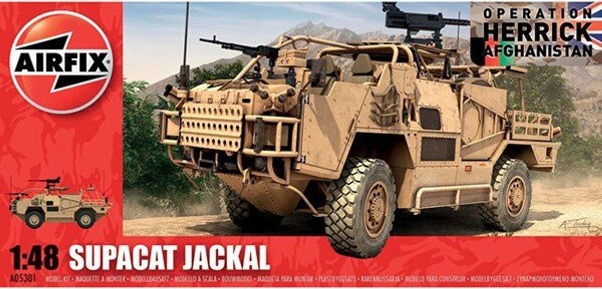 Airfix - Supacat Jackal Bil Byggesæt - 1:48 - A05301