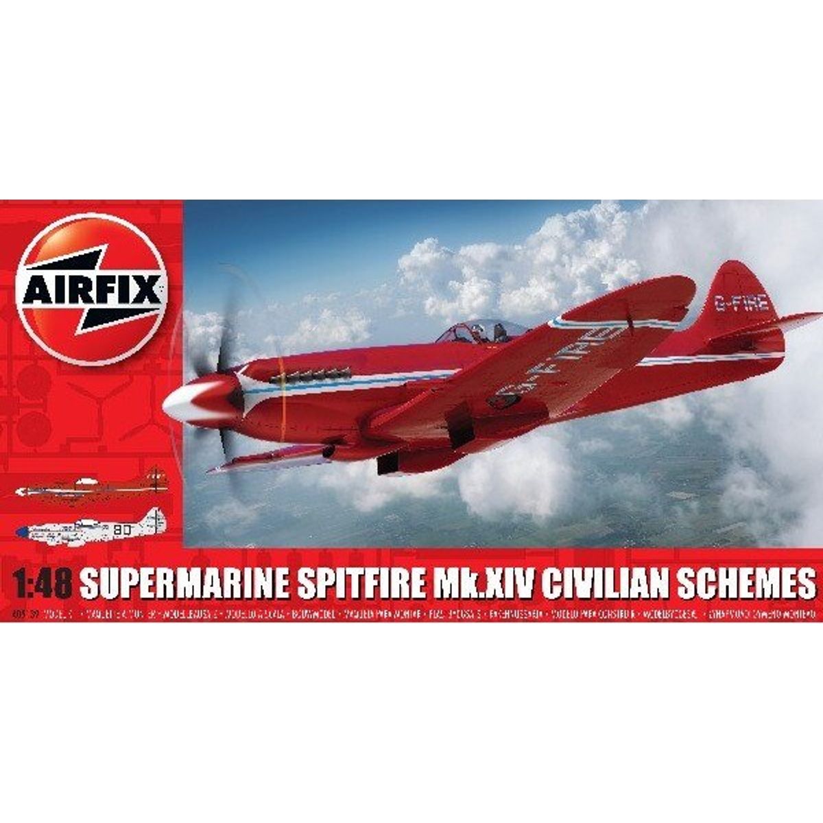 Airfix - Supermarine Spitfire Fly Byggesæt - 1:48 - A05125a