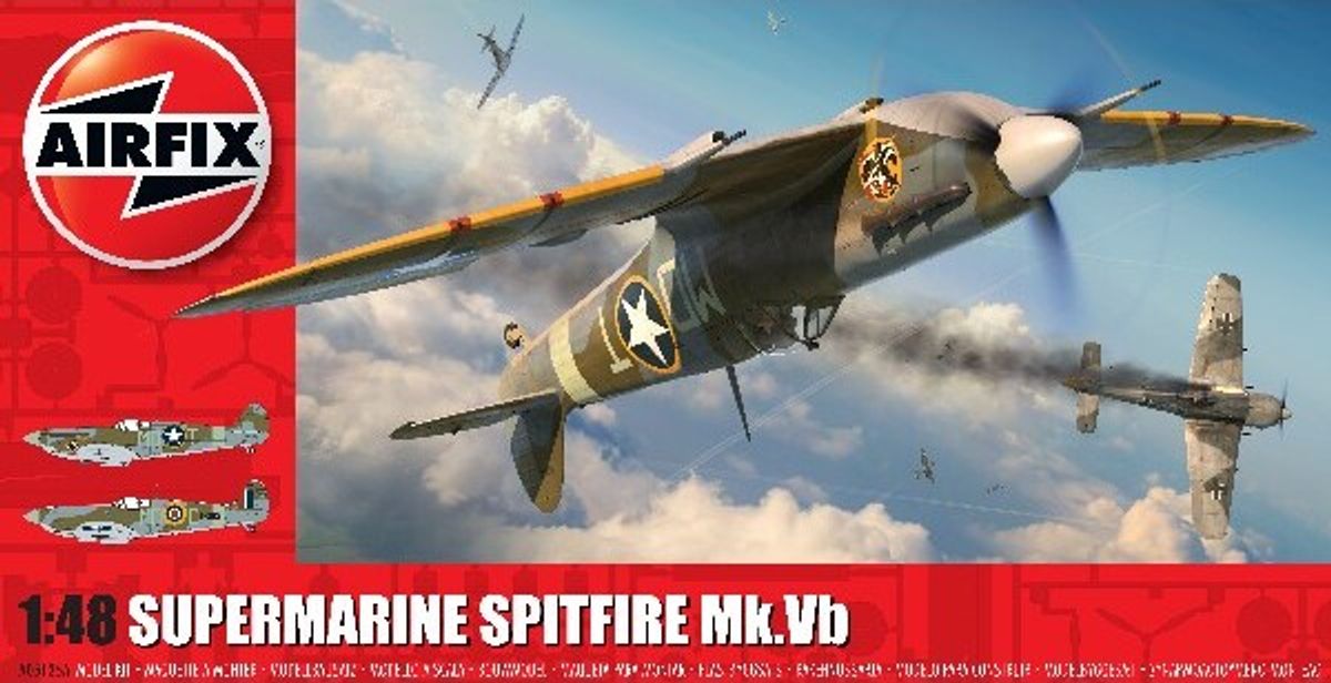 Airfix - Supermarine Spitfire Mk.vb Fly Byggesæt - 1:48 - A05125a