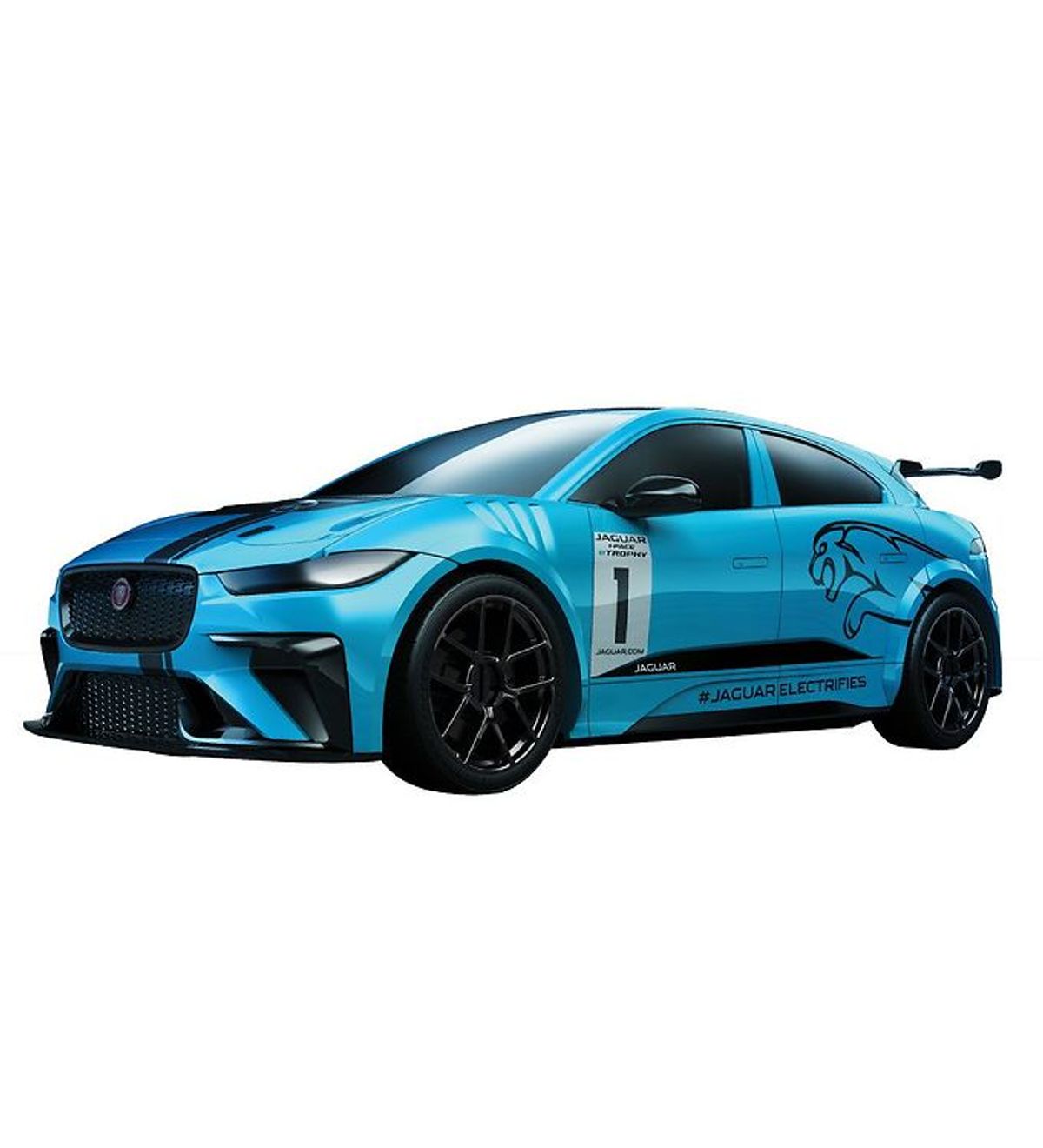 Airfix Sæt - QUICKBUILD - Jaguar I-PACE eTROPHY J6033 - 40 Dele