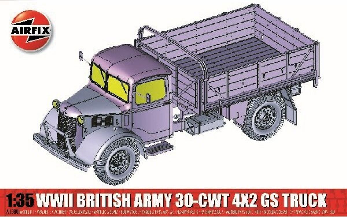 Airfix - Wwii British Army 30-cwt 4x2 Gs Truck - 1:35 - A1380