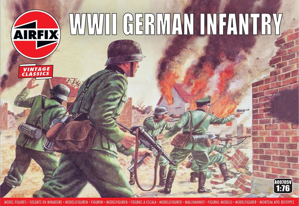 Airfix - Wwii German Infantry - Vintage Classics - 1:76 - A00705v