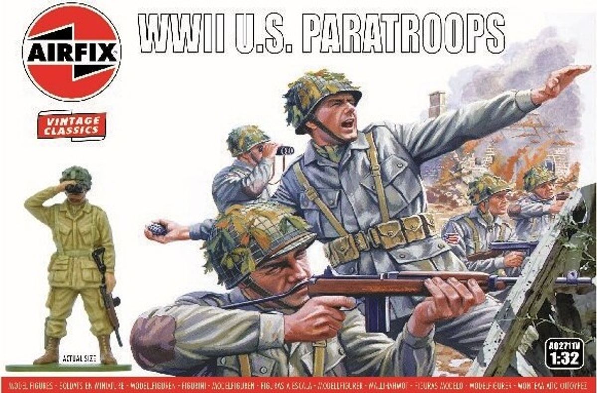 Airfix - Wwii U.s. Paratroops - 1:32 - A02711v