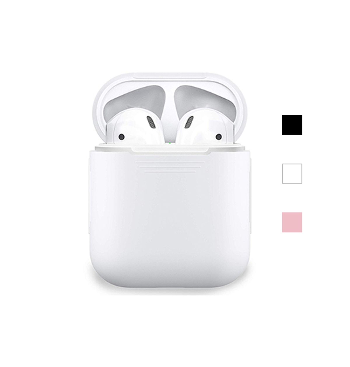 AirPods (1/2) | DeLX Premium Silikone Cover - Hvid