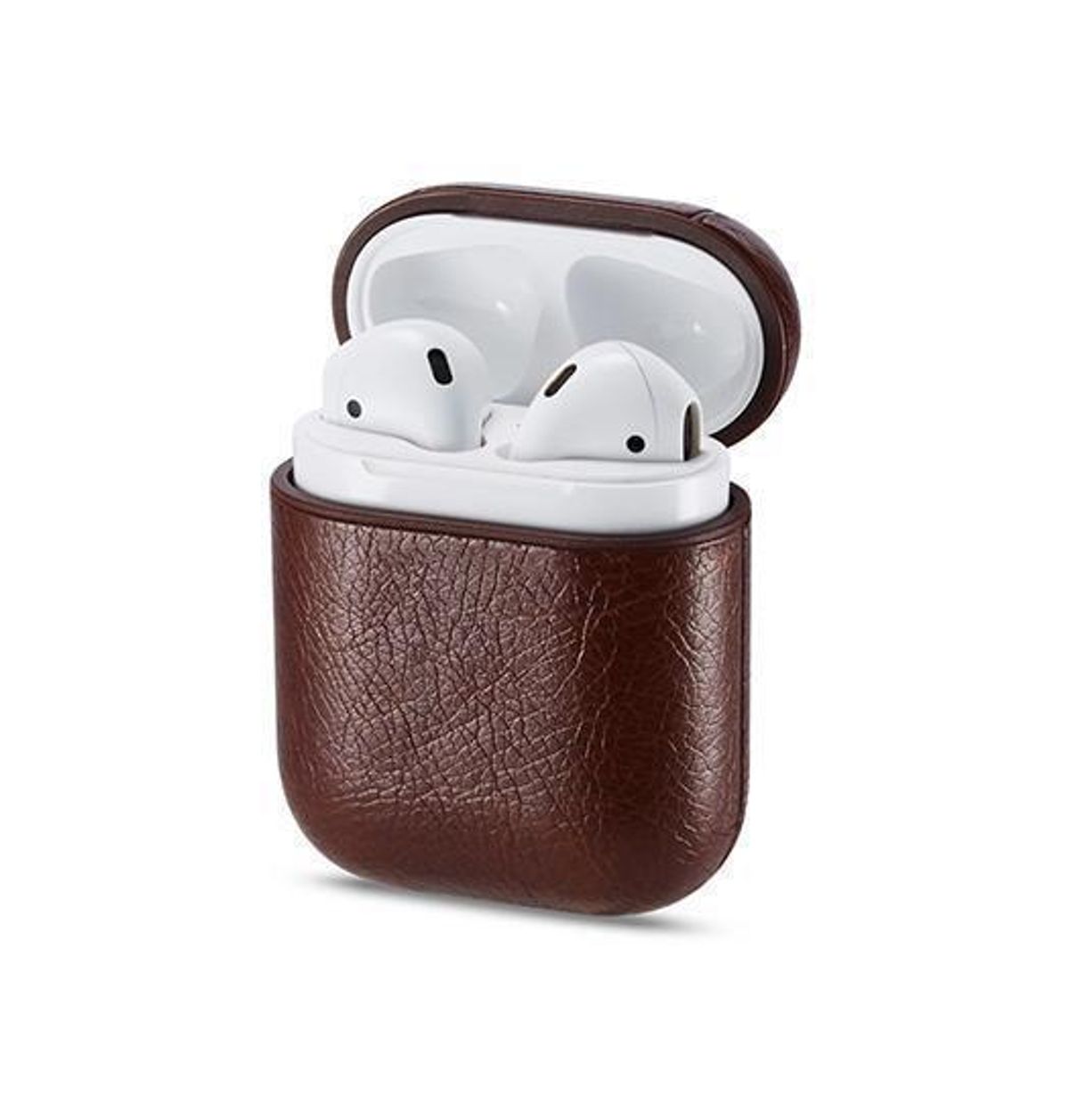 AirPods (1/2) | Realike&trade; Retro Læder Taske/Etui - Brun