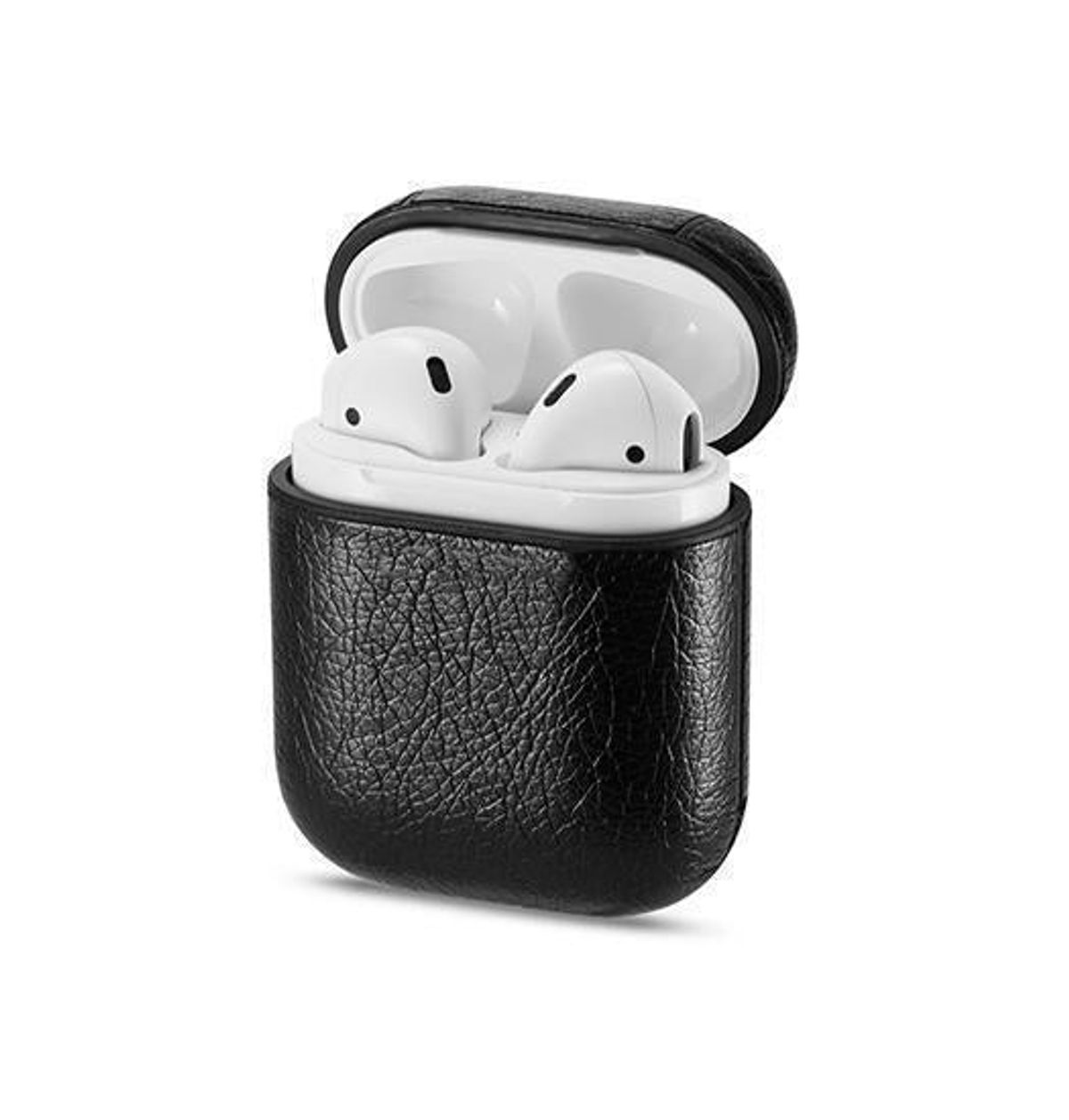 AirPods (1/2) | Realike&trade; Retro Læder Taske/Etui - Sort