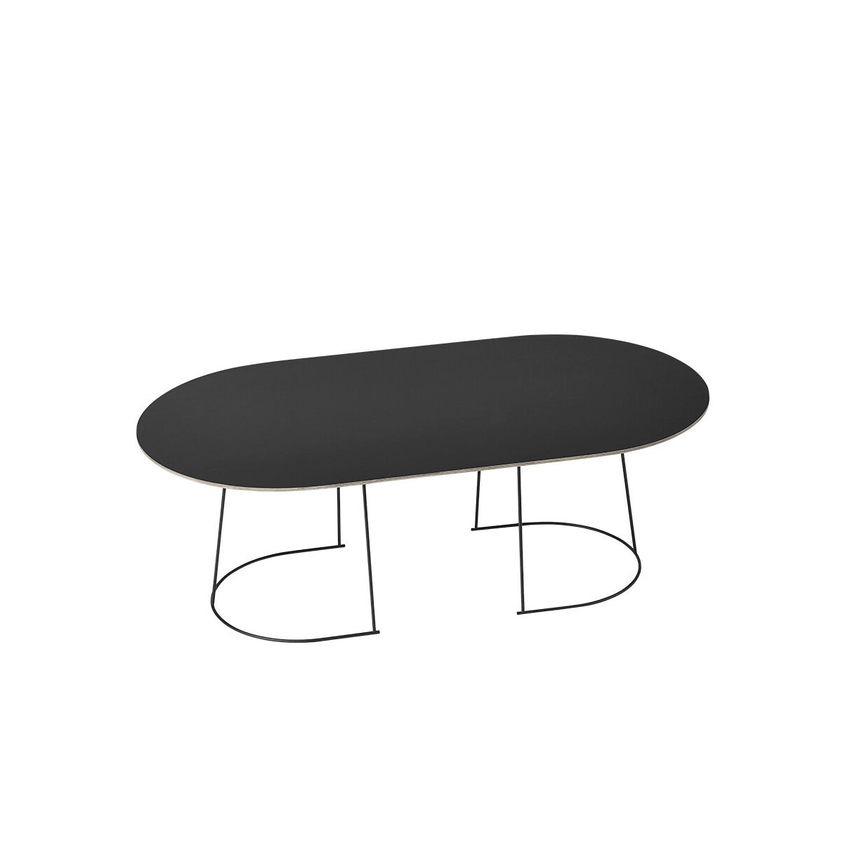 Airy Coffee Table, large fra Muuto (Black)