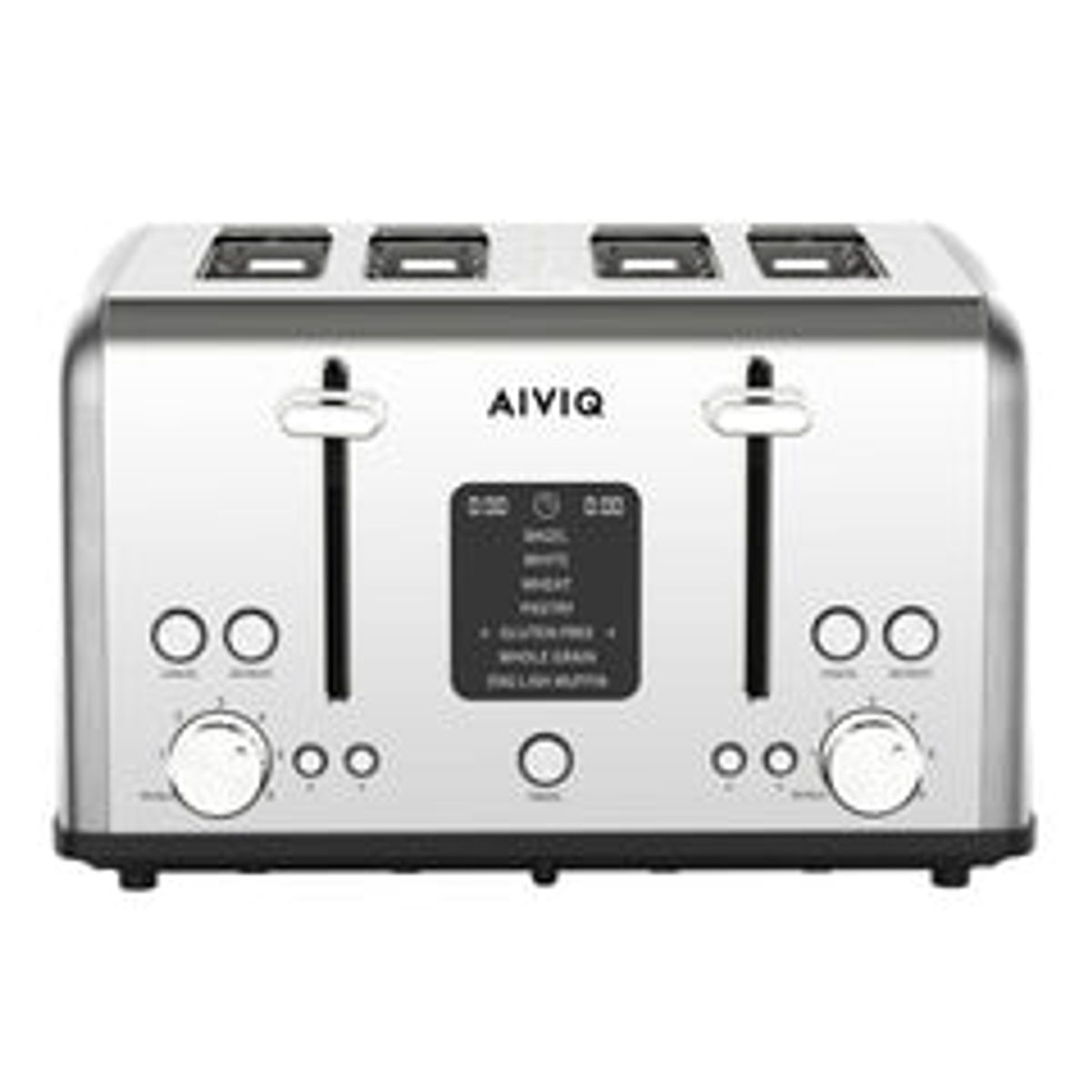 AIVIQ SmartToast Pro 4S Brødrister 4 Skiver - ABT-421 - Rustfrit stål