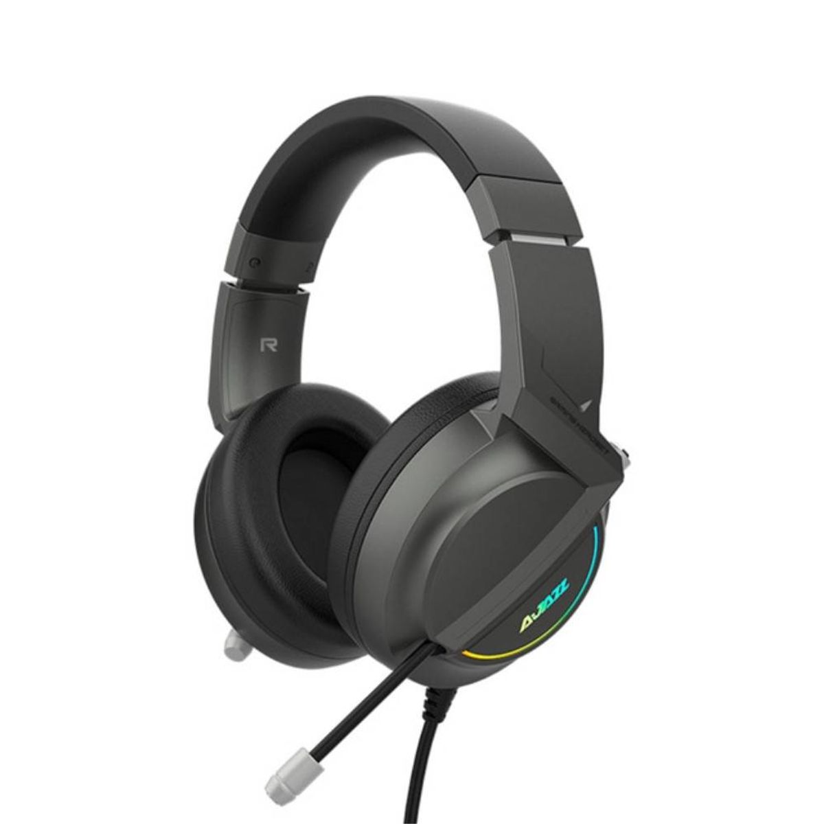 AJAZZ X365 - GAMING Høretelefoner med LED lys - 50mm Driver - 7.1 Steroe Surround - USB kabel 2.1m - Sort