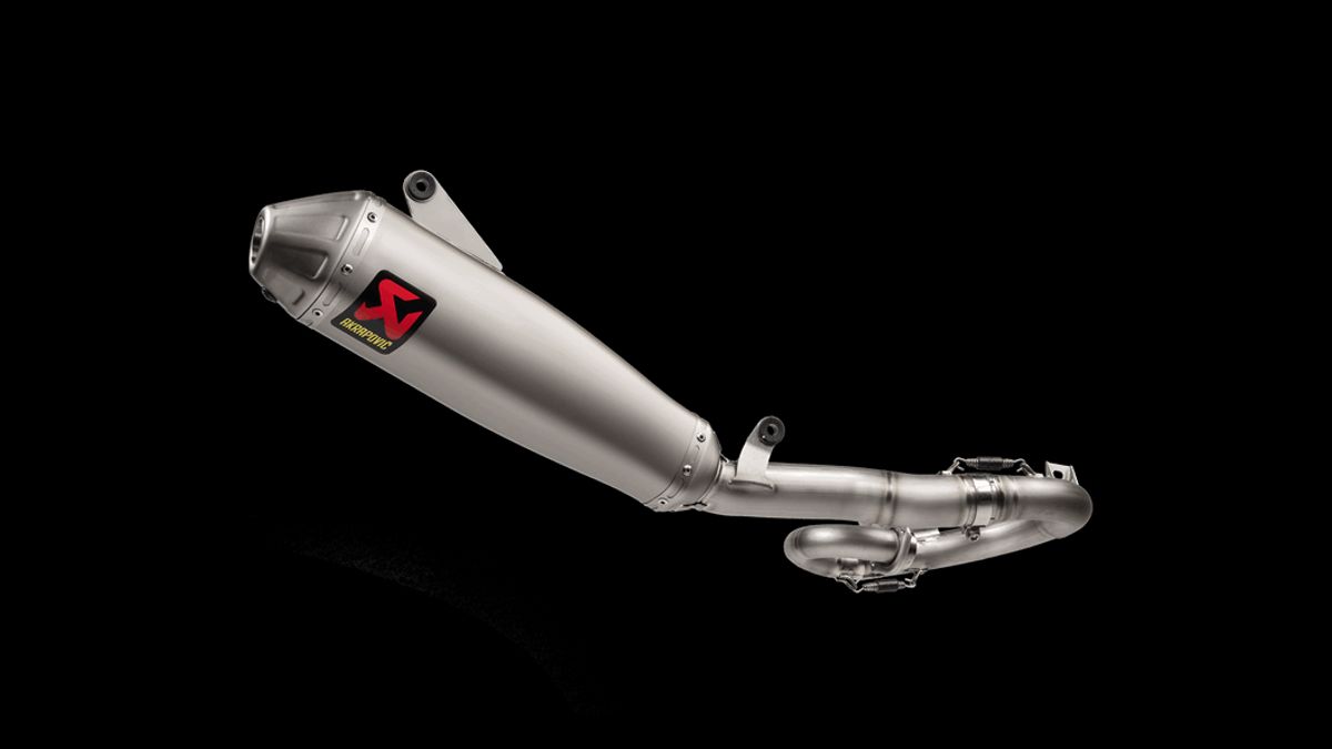 Akrapovic Yamaha YZ250F 19-21 Evolution Line 1/1 hexagonal lyddæmper i titanium