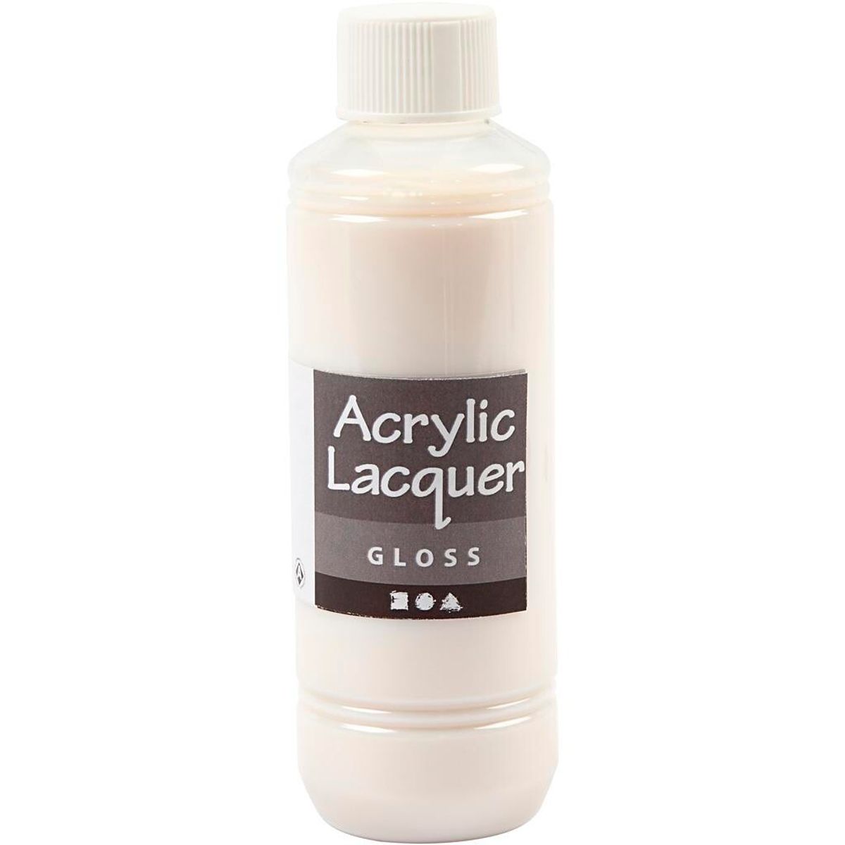 Akryllak, blank, 250 ml