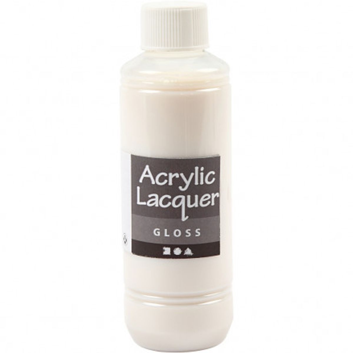 Akryllak, blank, 250ml